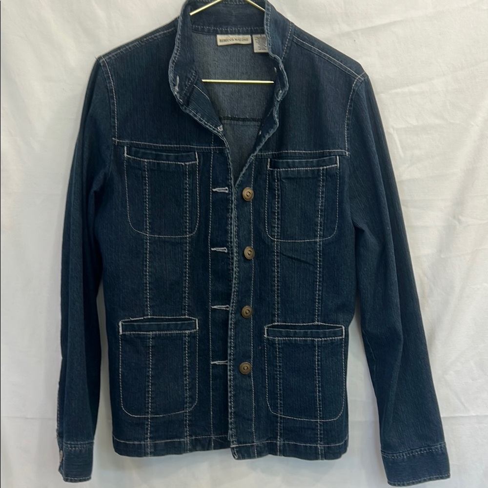 Vintage Rebecca Malone Dark Blue Jean Jacket